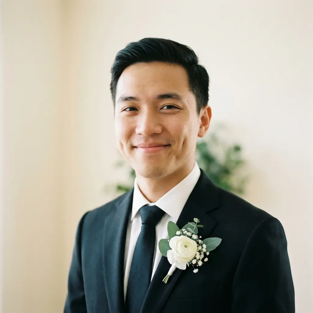 Chú rể Đỗ Cao Hiếu